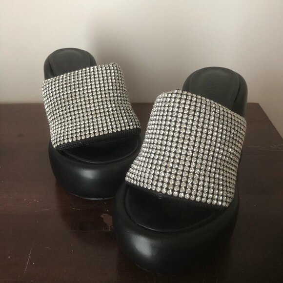 Naked Wolfe WOW Black Diamonds Platform Sandal - Picture 12 of 15